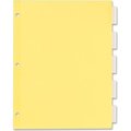 Avery Dennison Avery Office Essentials Economy Insertable Tab Divider, 8.5"x11", 5 Tabs, Buff/Clear 11466